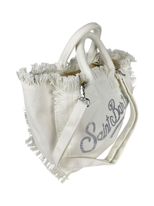 white mini vanity bag with rhinestones MC2 Saint Barth | VANITY MINI-STRASS01